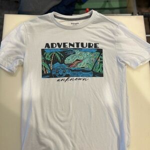 Old Navy  Kids White Adventure Graphic Tee